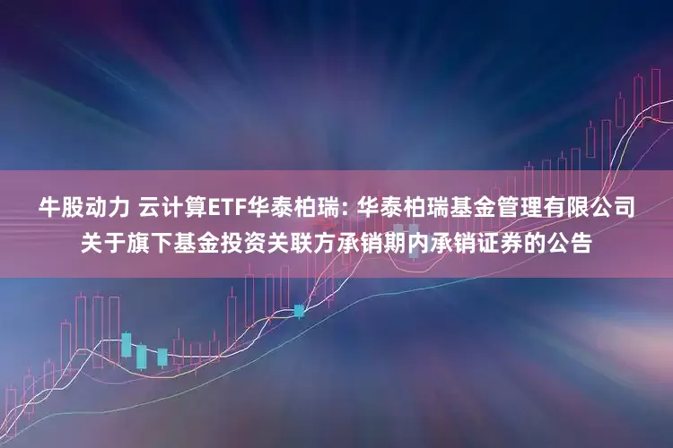 牛股动力 云计算ETF华泰柏瑞: 华泰柏瑞基金管理有限公司关于旗下基金投资关联方承销期内承销证券的公告